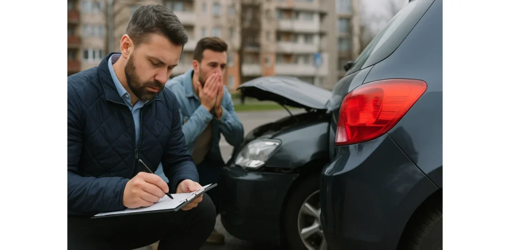 Can the at-fault driver use both comprehensive and third-party insurance at the same time