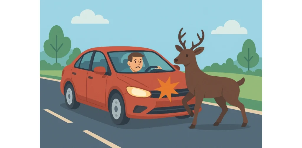 Third party insurance and driver liability in animal collisions