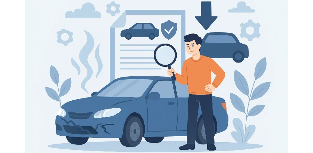 The effect of frequent use of body insurance on the resale value of a car