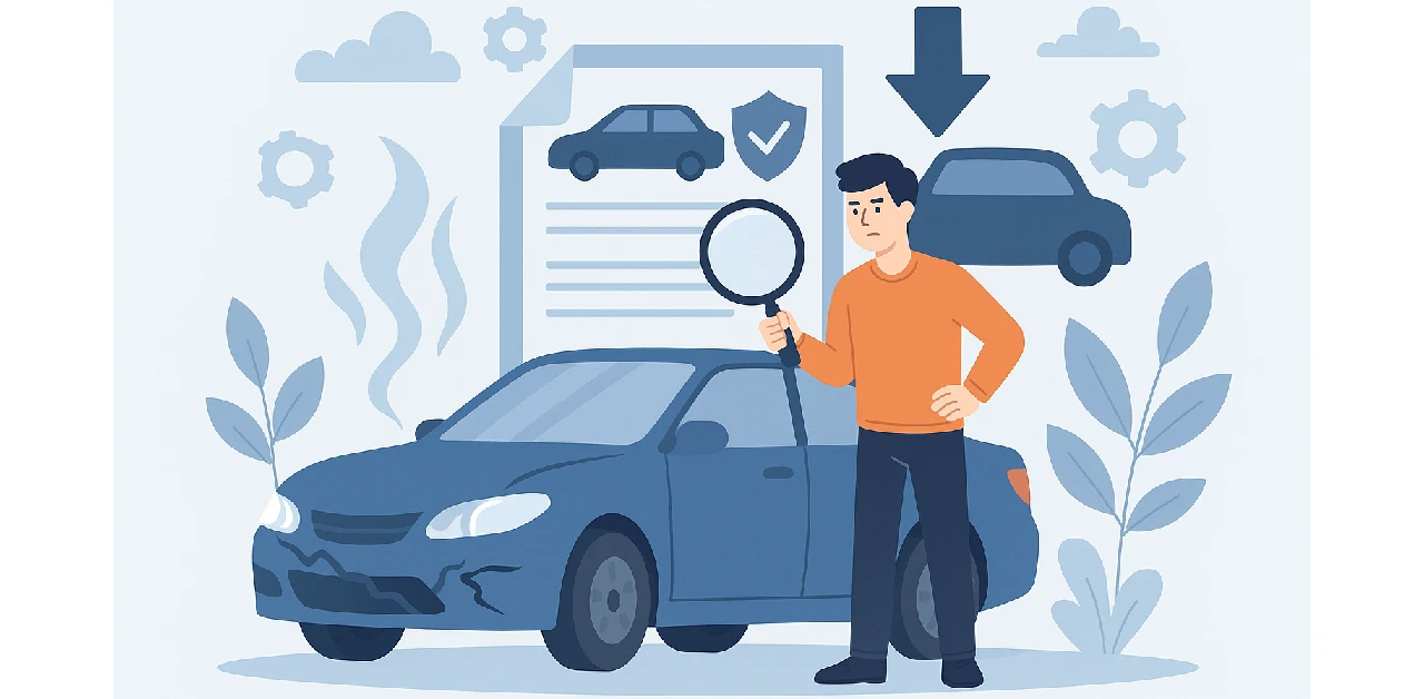 The effect of frequent use of body insurance on the resale value of a car