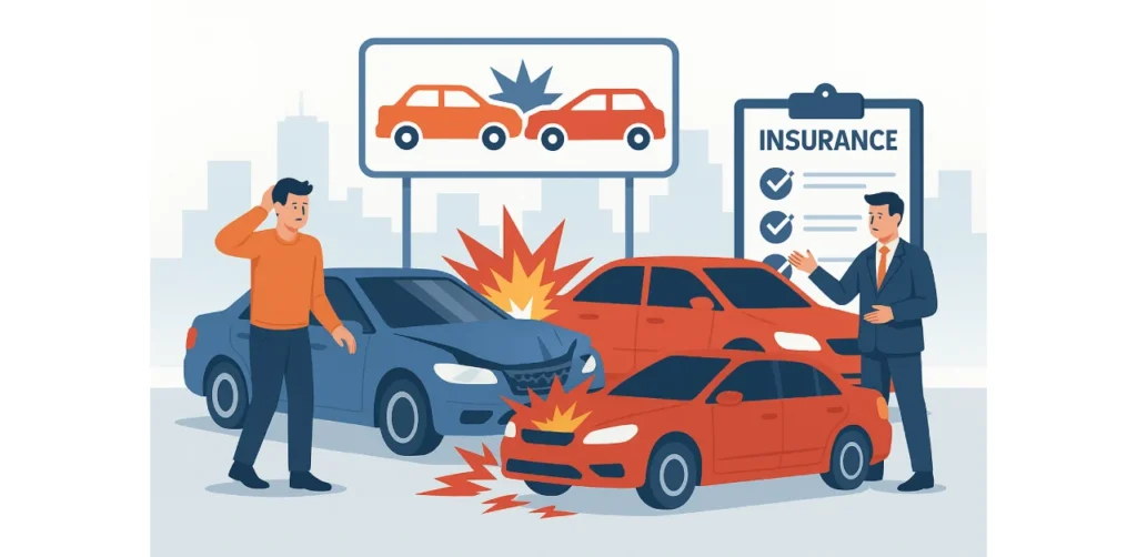 The role of third-party insurance in multi-vehicle chain accidents