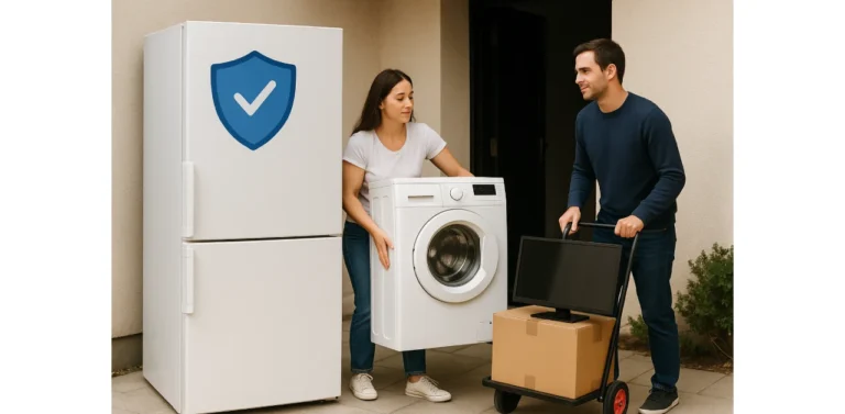 Home appliance insurance and damage coverage during home moving