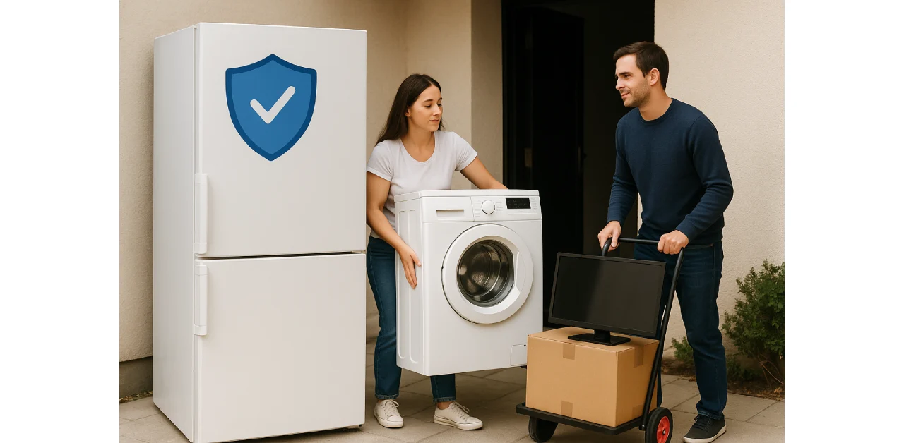 Home appliance insurance and damage coverage during home moving