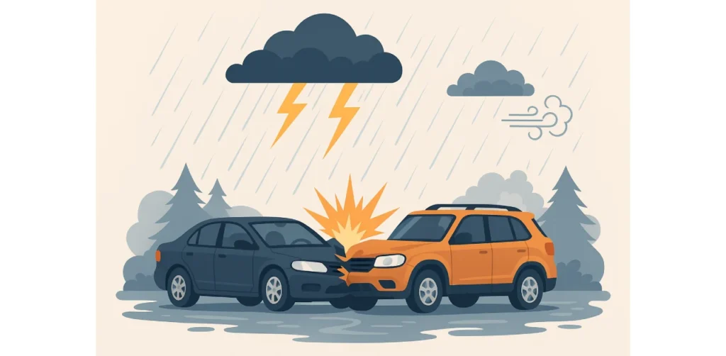 Exceptions to payment of damages in adverse weather conditions