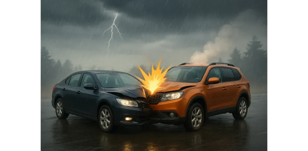 Third party and accident insurance in adverse weather conditions