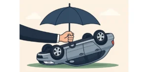 Reviewing body insurance coverage against vehicle rollover