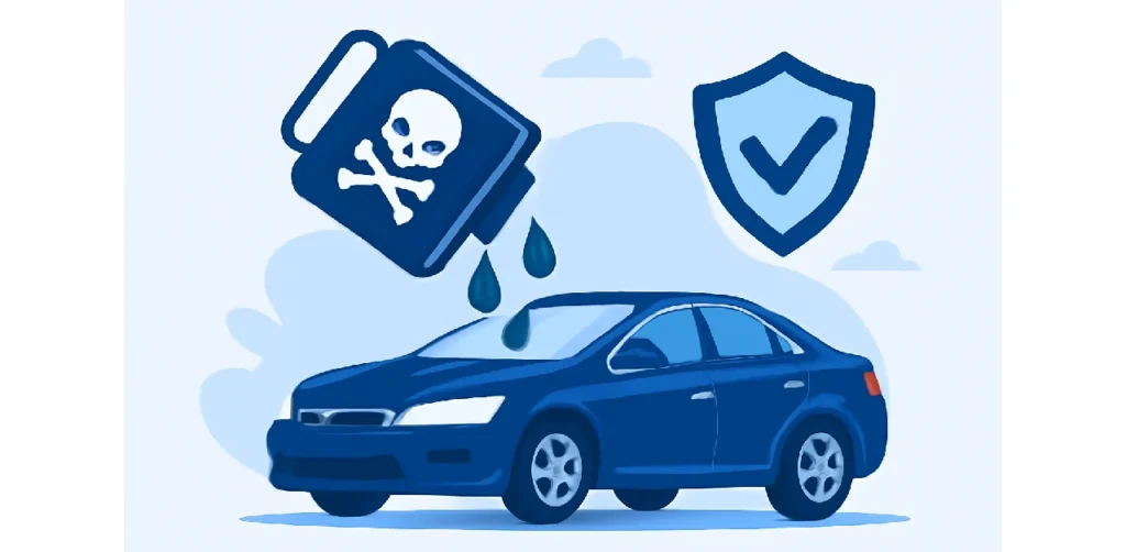 Conditions for receiving coverage for damage caused by spilling chemicals on the body