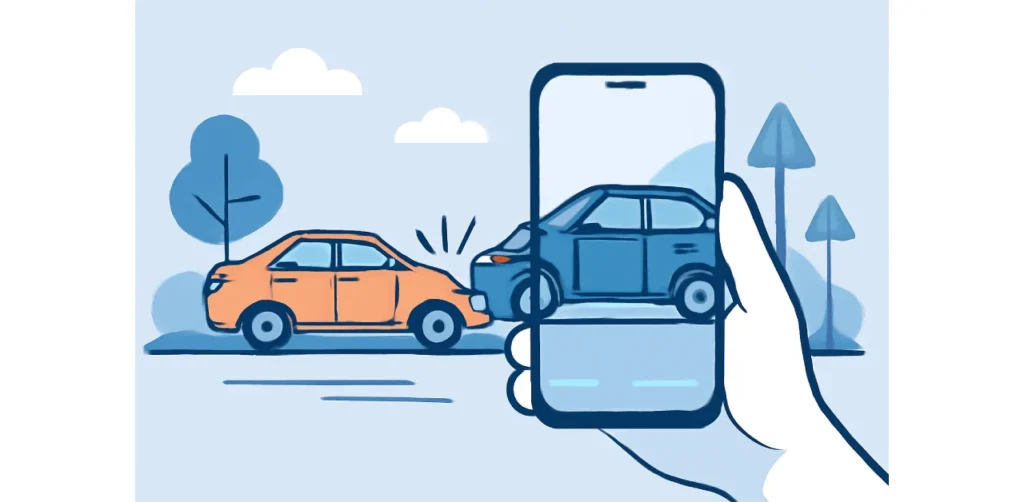 Important tips for recording an accident scene on your mobile phone