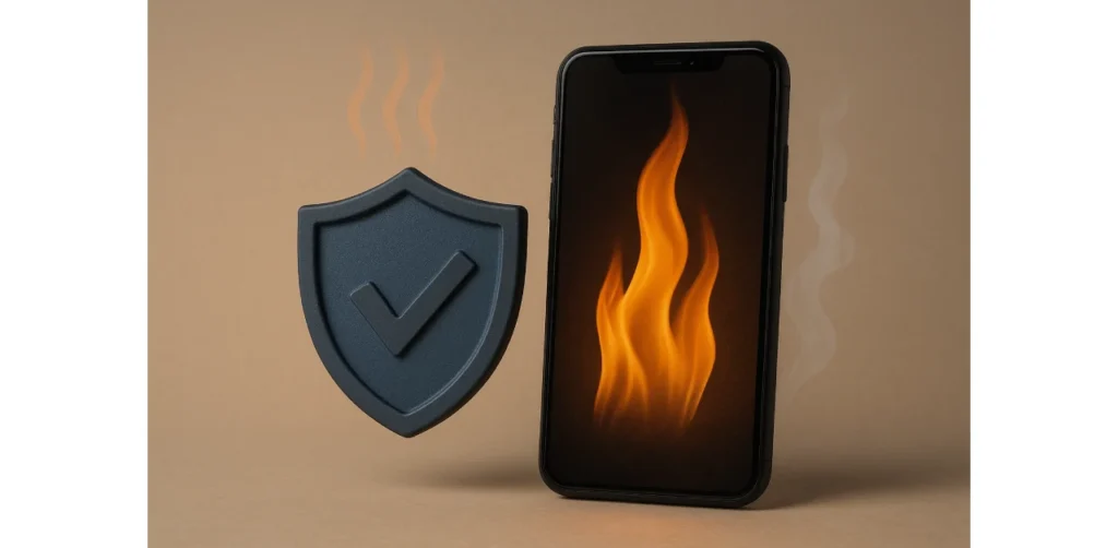 Mobile insurance and coverage for damage due to high heat