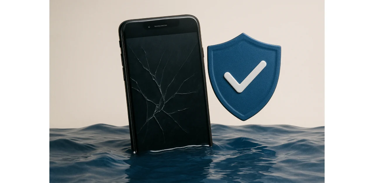 Mobile phone insurance and water damage coverage