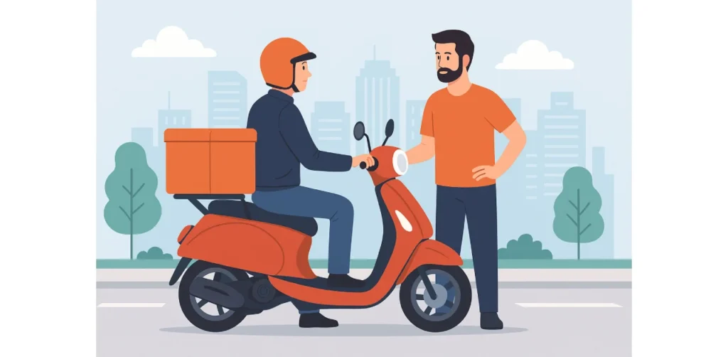 The rider is responsible for damage caused by her own fault.