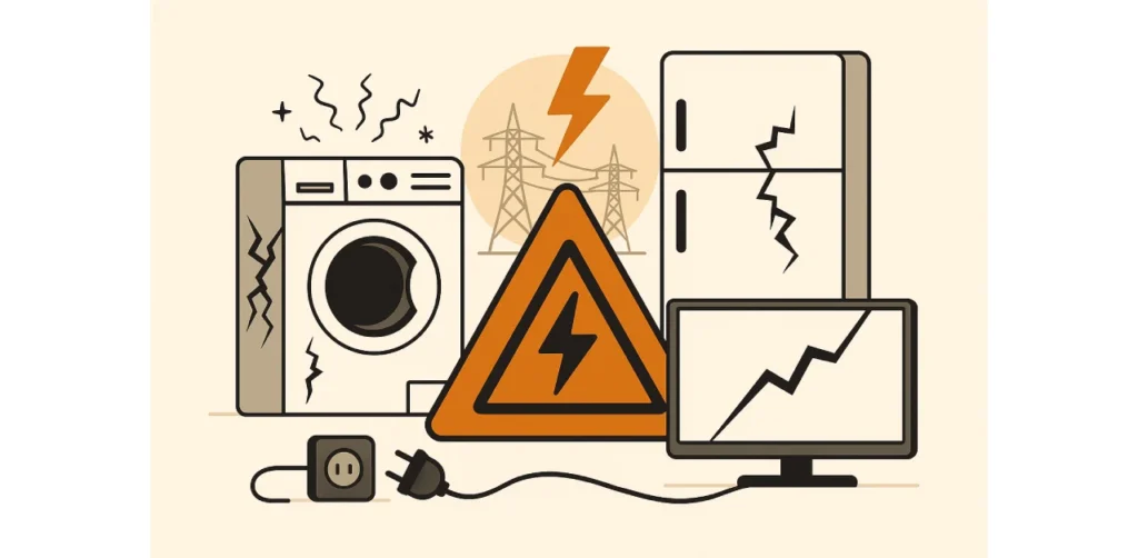 What appliances are most damaged by power surges