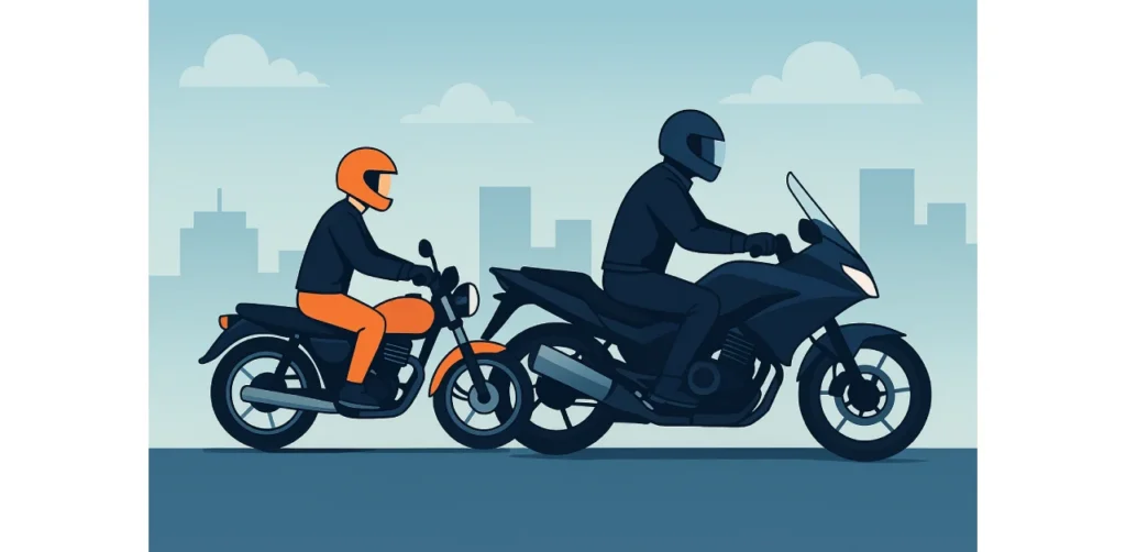 Accident risk in heavy motorcycles