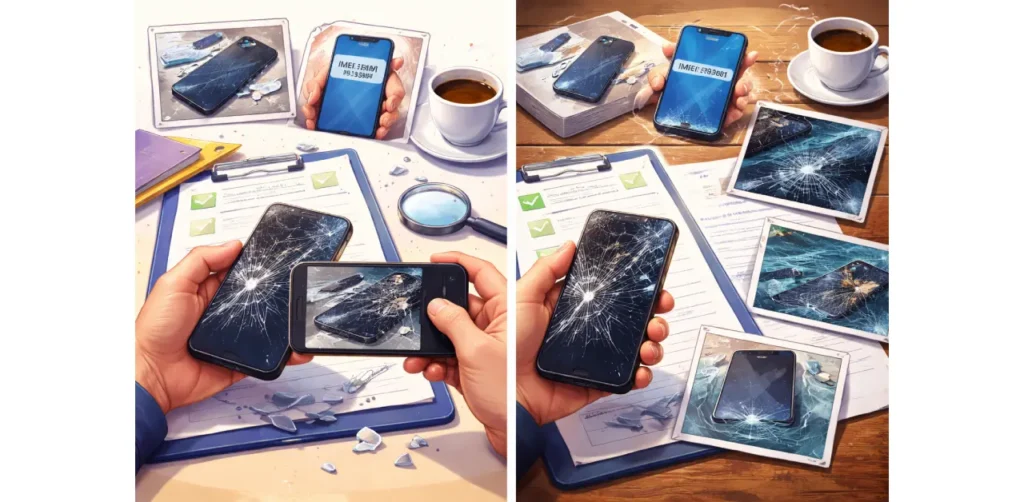 Classification of damages in mobile insurance