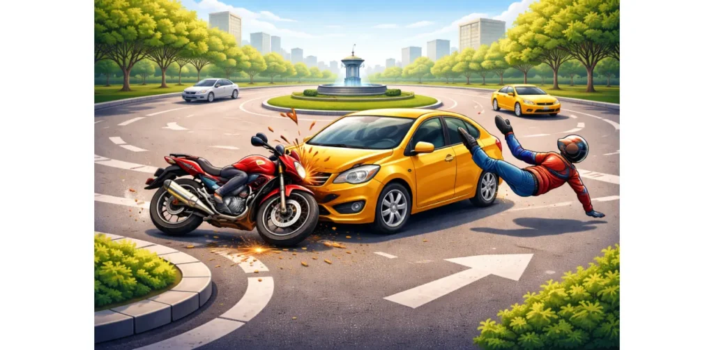 Motorcycle and car accident insurance in the squares