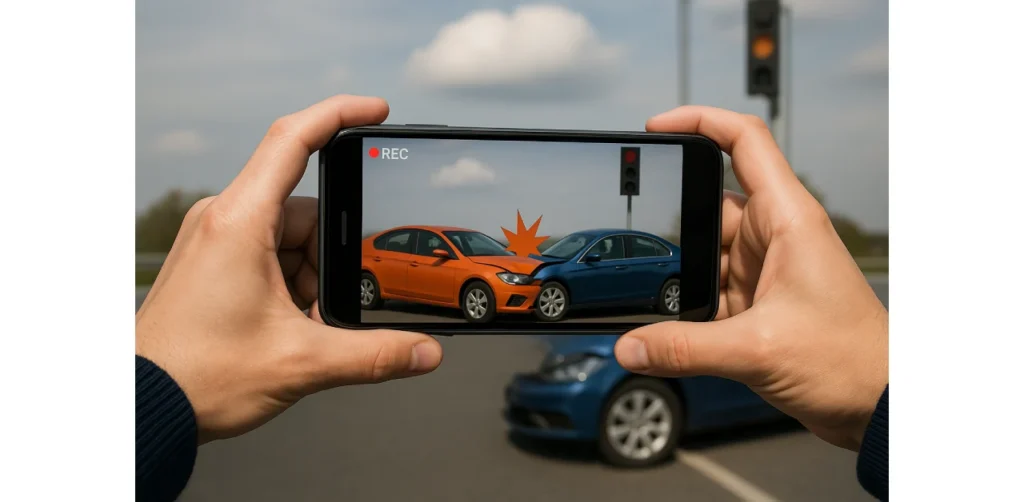 Standard video recording steps for submission to third-party insurance