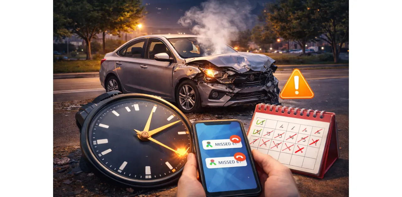 The impact of delay in reporting an accident on the acceptance of a body insurance case