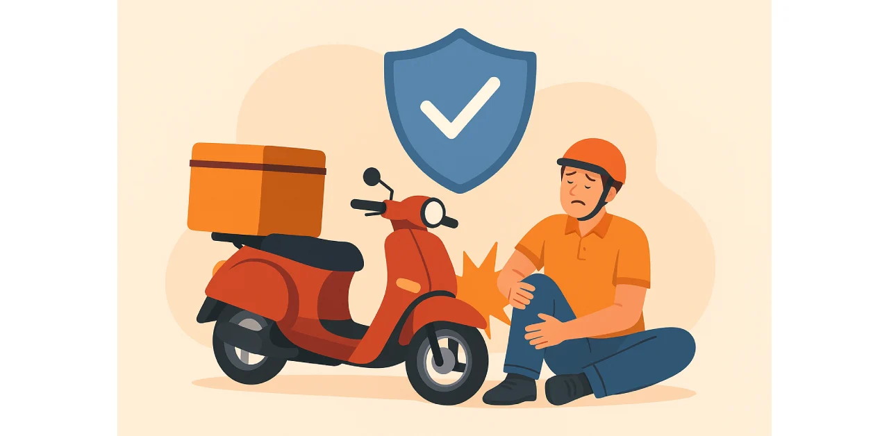 The role of motorcycle insurance in motorcycle courier occupational accident cases