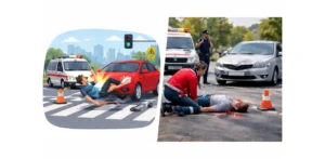 In what cases does a pedestrian accident result in imprisonment