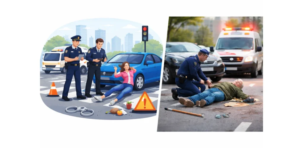 The most important situations in which a pedestrian accident results in prison