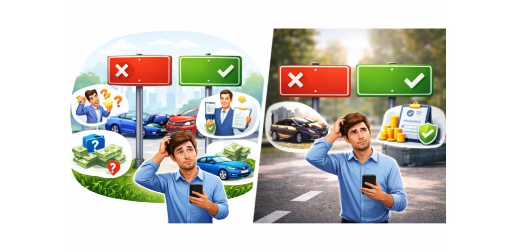 Third-party insurance covers all damages.