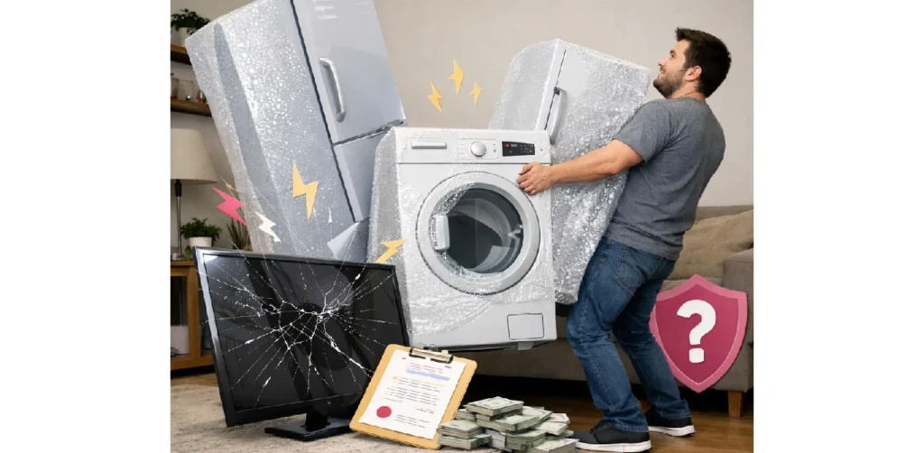 Does home appliance insurance cover damage caused by moving